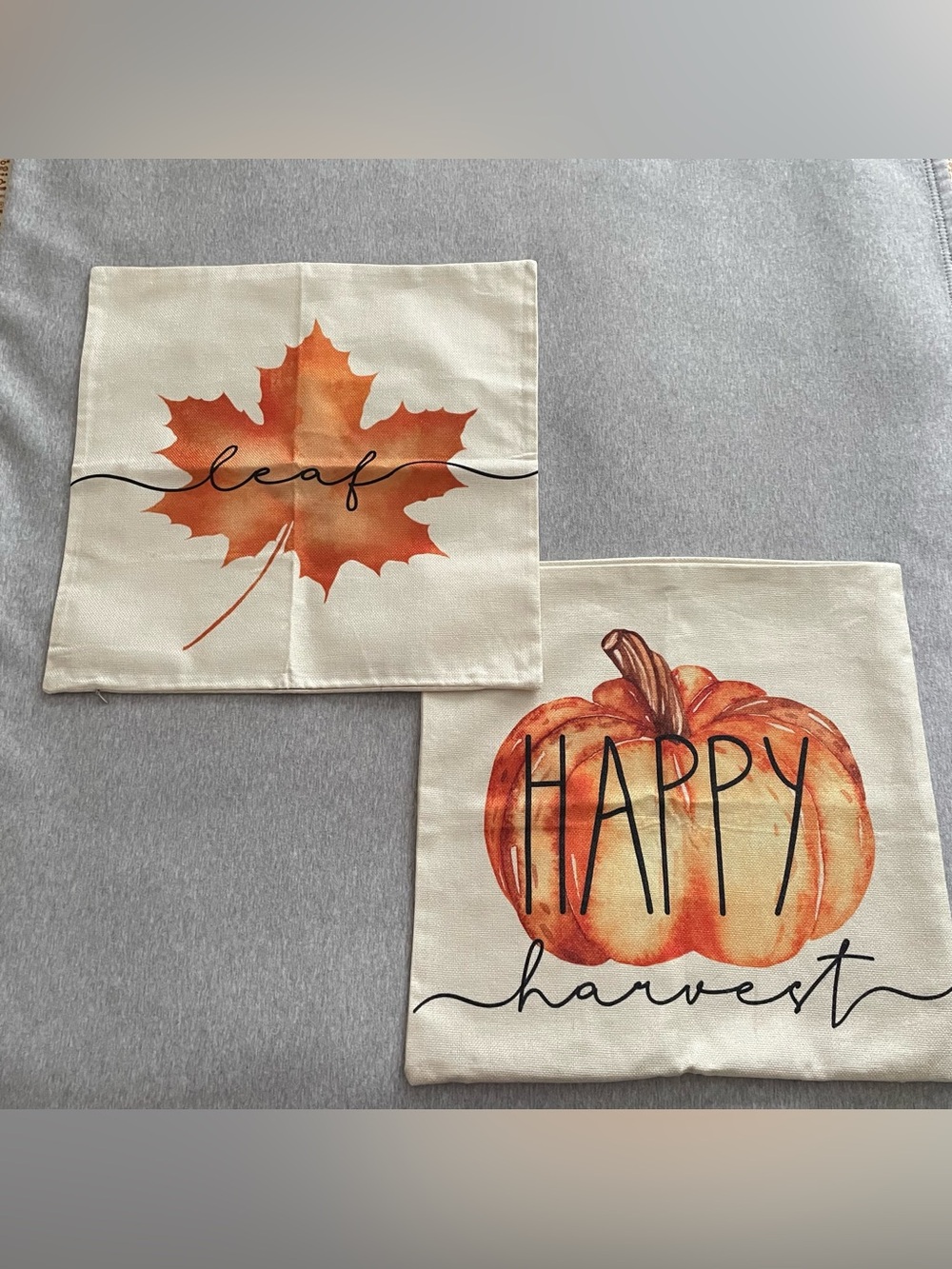 Autumn Pumpkin & Maple Leaf Decorative 18 X 18in Pillow Cases